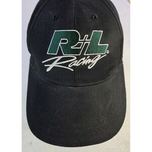 R+L Racing #17 NASCAR Hat Strapback Black Adjustable Cap Nextel Cup Series...